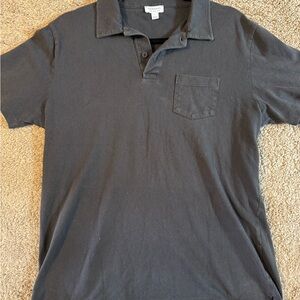Sunspel England Pocket Polo Shirt – Large – Charcoal Grey – Made in Portugal